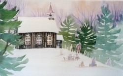 Rockingham Winter, by Joyce Burkholder Rockingham Church